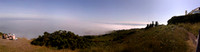 Fog over the Cliff Walk in Howth - panorama