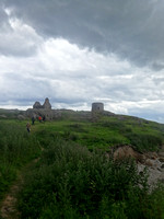 The ruins of Saint Begnet's Church and the Martello Tower
